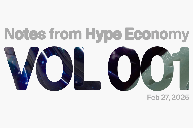Notes from Hype Economy. Vol. 1