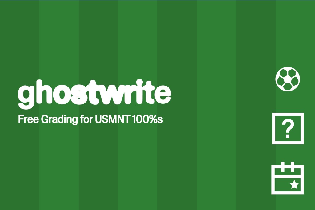 Free Grading For Select ghostwrite x USMNT “2026 Edition” 100%&nbsp;ghosts
